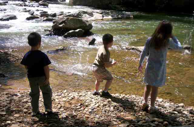 Children play on clear stretch of Coal River, WVa, undated/ Coal River Mountain Watch, Scholars & Rogues, scholarsandrogues.com Children play on clear stretch of Coal River, WVa, undated/ Coal River Mountain Watch, Scholars & Rogues, scholarsandrogues.com