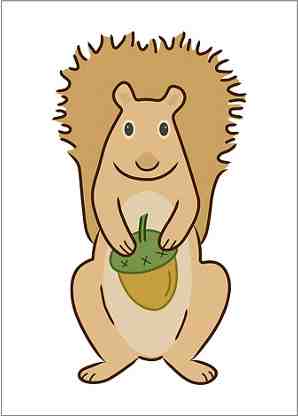 Squirrel greeting card