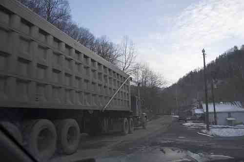 Big coal truck on small country road, Wise County, VA, Jan 08/Kent Kessinger, Appalachian Voices, Clean Energy VA’s photo stream, flickr.com Big coal truck on small country road, Wise County, VA, Jan 08/Kent Kessinger, Appalachian Voices, Clean Energy VA’s photo stream, flickr.com