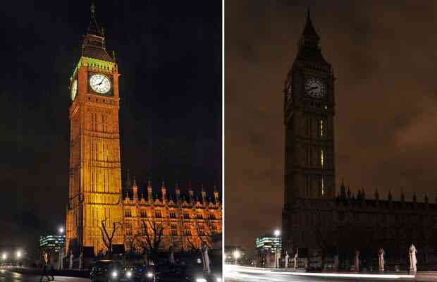 Big Ben, House of Parliament, London, England, Earth Hour, March 28, 2009/Leon Neal, AFP-Getty, The Vancouver Sun, vancouversun.com