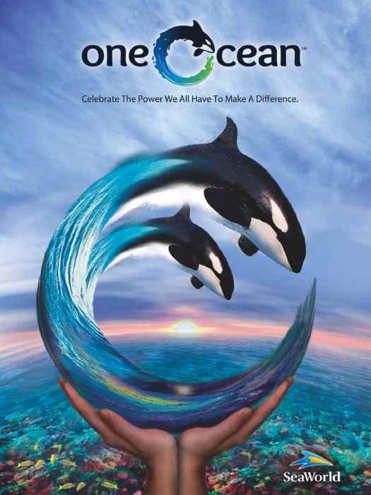SeaWorld One Ocean promotional image/amusement industry news + notes/newsplusnotes.blogspot.com