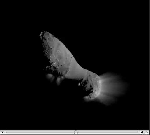 Comet Hartley 2 photographed by Deep Impact Spacecraft during EPOXI mission flyby on Thursday Nov 4 2010/NASA, jpl.nasa.gov