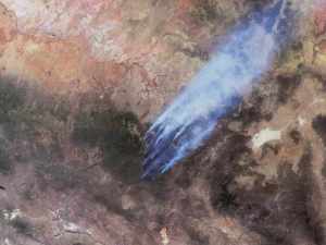 Terra Satellite image of Arizona’s Wallow and Horseshoe 2 Fires,  June 7, 2011/ NASA JPL, nasa.gov