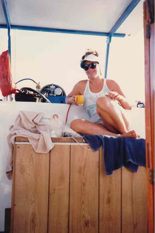 Denise Herzing, Bahamas, August 1986/GK Wallace