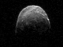 Radar image of asteroid 2005 YU55, 860,000 miles from earth, 11:45 a.m. PST, Nov 7, 2011/ NASA/JPL-Caltech