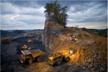 Mountaintop-removal mining operation, Kayford Mountain, W. Va., undated/J. Henry Fair, nationalgeographic.com