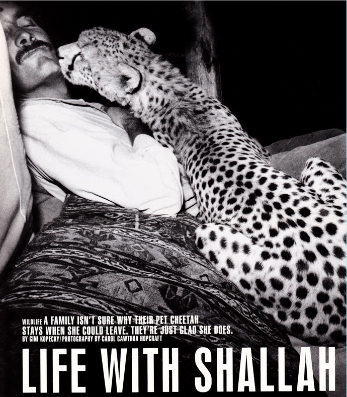 "Life with Shallah" by Gini Kopecky, photos by Carol Cawthra Hopcraft/Life Magazine, October 1998