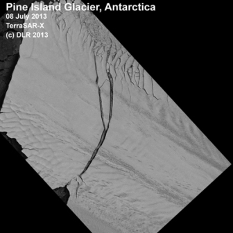 Pine Island Glacier, Antarctica, July 8, 2013/Terra SAR-X, DLR 2013, NBC News