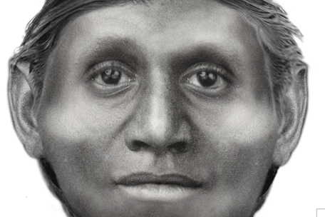 Artist’s rendering of small-statured “Hobbit Human,” Homo Floresiensis/Susan Hayes, U of Wollongong, Discovery News