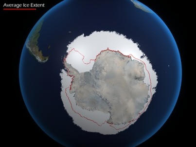 Antarctic Sea Ice, June 21, 2012/NOAA, PBS
