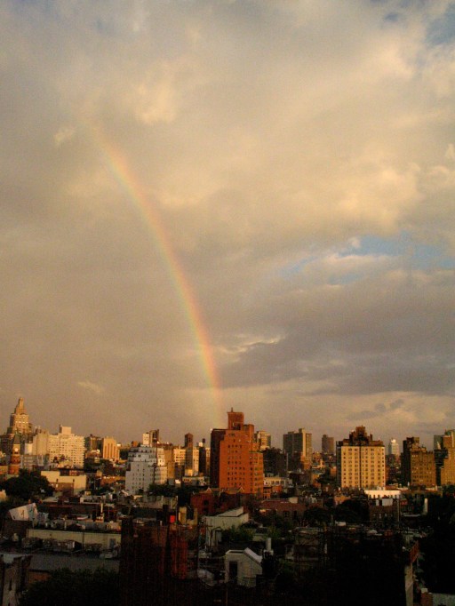 Rainbow over lower Manhattan, July 3, 2013/GKWallace, Gini's Nature News
