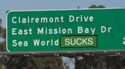 Highway sign, San Diego/Fox 5 San Diego