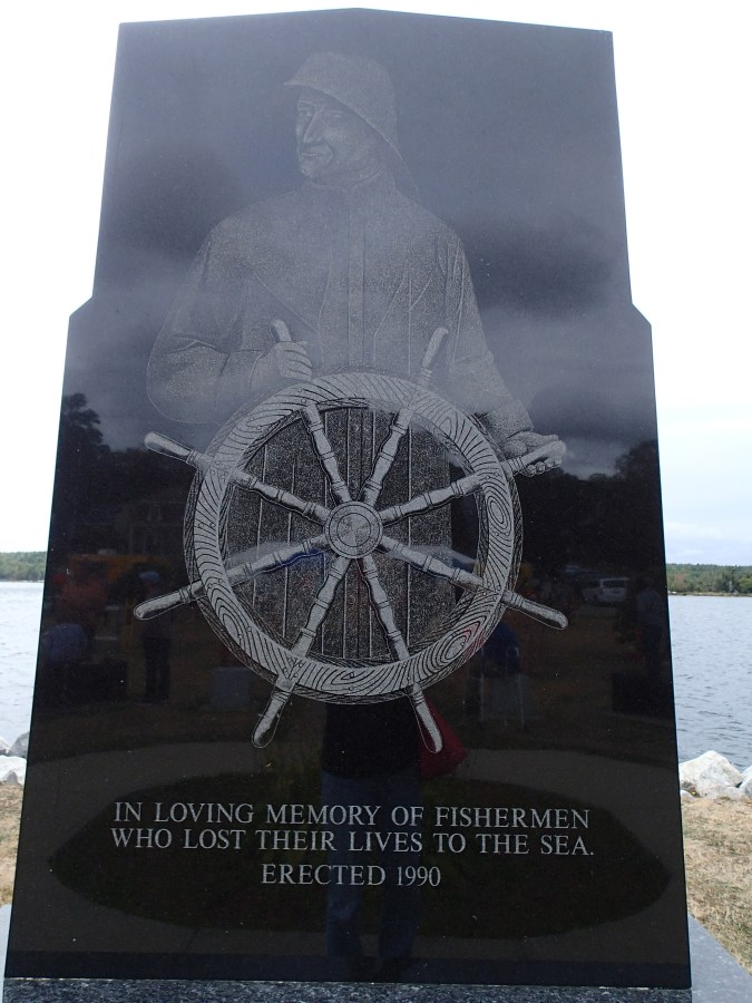 Memorial to lives lost at sea, Shelburne, NS, 9/18/16