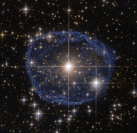 The Wolf-Rayet star WR 31a., undated / ESA, Hubble, NASA, Judy Schmidt, COSMOS / Click for more.