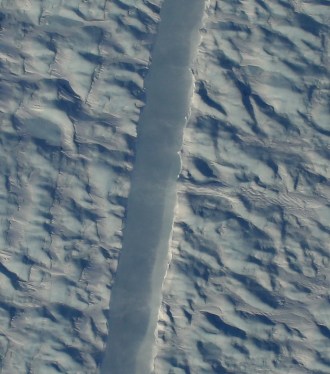 New rift in Petermann Glacier, Greenland / Gary Hoffmann, NASA, The Washington Post / Click for more.