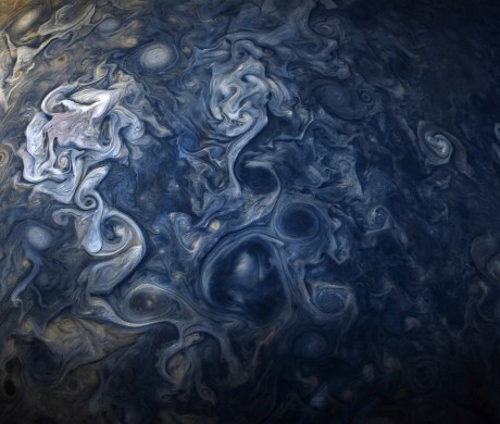 Clouds of Jupiter, Oct 27, 2017 / NASA-JPL-Caltech, SwRI, MSSS, Gerald Eichstädt, Seán Doran / Click for more.