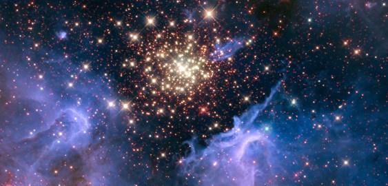 Star cluster NGC 3603 in constellation Carina / NASA, ESA et al. / Click for more.