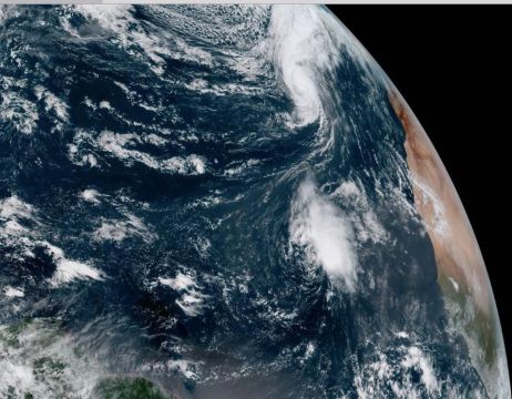 Hurricane Leslie & Tropical Storm Nadine, Oct. 12, 2018 / NOAA, Forbes / Click for more. Hurricane Leslie & Tropical Storm Nadine, Oct. 12, 2018 / NOAA, Forbes / Click for more.