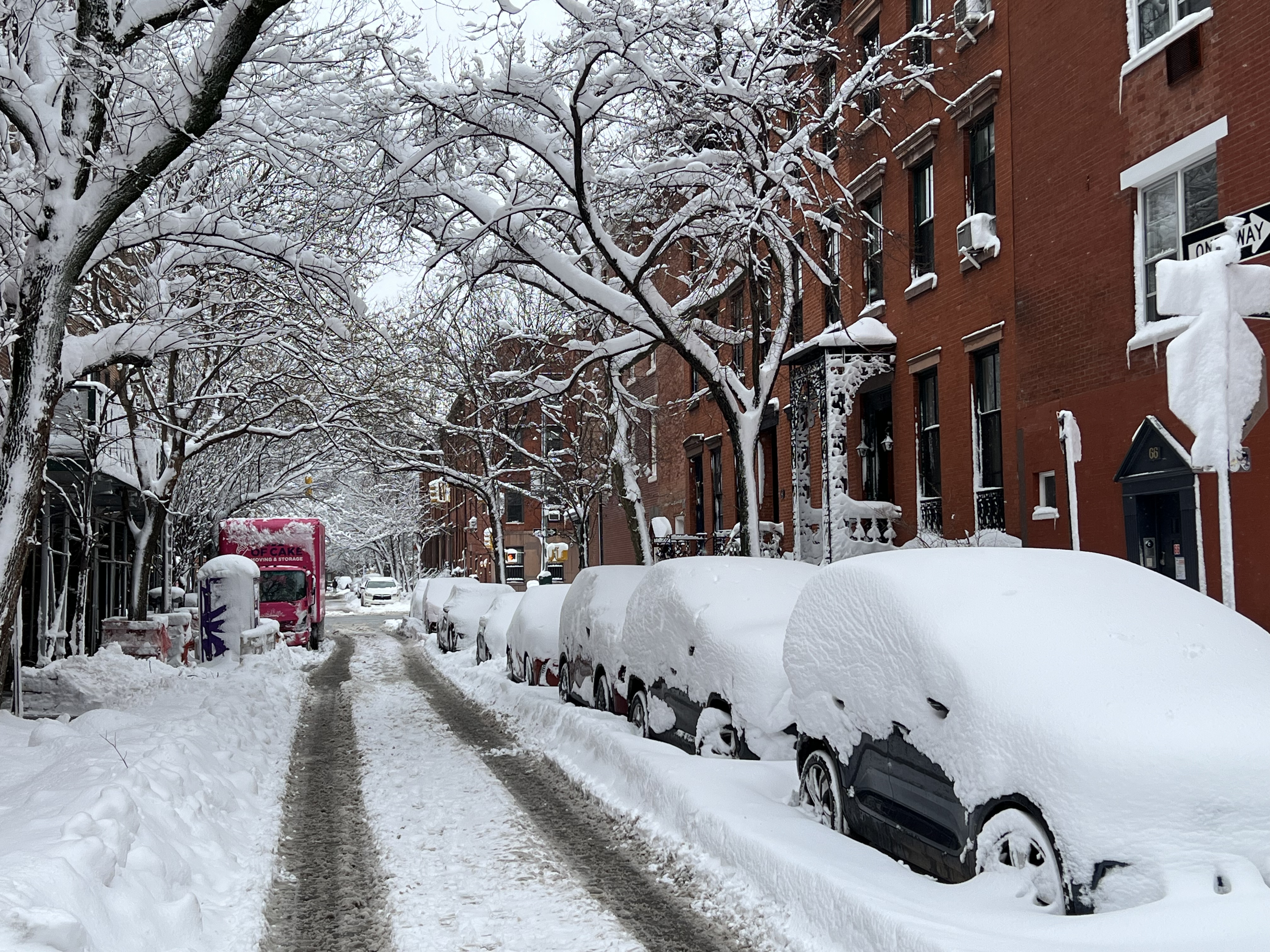 Jane Street, Greenwich Village NYC, 2:24 p.m. Monday, February 23, 2026 / Gini Kopecky Wallace